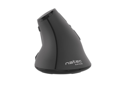 Вертикален бежичен глушец Natec Euphonie, 2400 DPI, Bluetooth 5.0, црн
