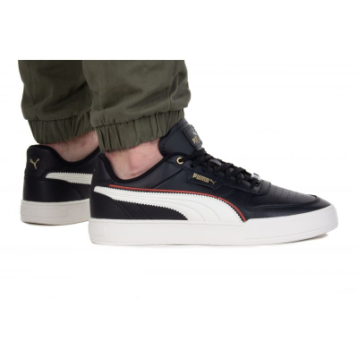 Atlete Puma Caven Dime FC M 38638002, lëkurë, SoftFoam+, të zeza me të bardhë