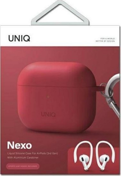 Kuti mbrojtëse UNIQ Nexo për Apple AirPods 3, e kuqe