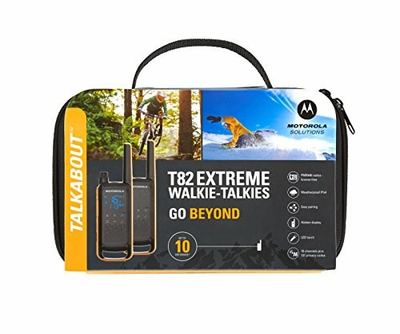 Radio Walkie Talkie Motorola TLKR T82 Extreme, rreze 10 km, IPX4, e verdhë