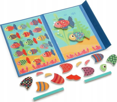 Lojë magnetike peshkimi Scratch Magnetic Game Fish, për kalamaj, shumëngjyrëshe