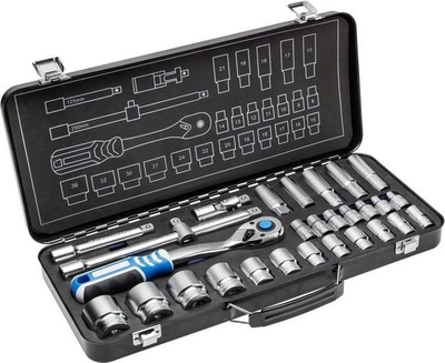 Set veglash Högert Technik HT1R480, 29 copa, krom vanadium, me kuti metalike