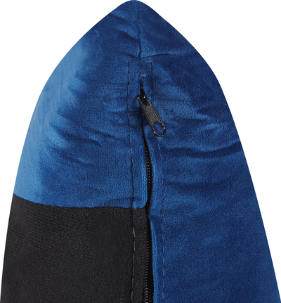 Divan MAURA Velvet, 3 vende, kadife, blu e errët