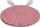 Tapet loje Sensillo Pink Bunny, dyshek velvet dhe pambuk, rozë