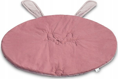 Tapet loje Sensillo Pink Bunny, dyshek velvet dhe pambuk, rozë