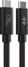 Kabllo USB HYPER HyperDrive Next USB4 Gen 3x2, USB C, 1.2m, e zezë