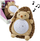Lodër plushe gjumi për bebe Hedgehog, dritë yjesh, muzikë qetësuese, kafe