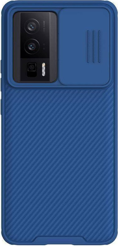 Maskë telefoni Nillkin Camshield Pro për Xiaomi Poco F5 Pro Redmi K60, mbrojtëse me kapak kamere, ngjyrë blu
