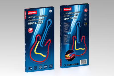 Llambë dekorative Activejet AJE-NEON GUITAR, LED neon, me USB, shumëngjyrëshe