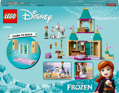 Lodër ndërtimi LEGO Disney 43204 Anna dhe Olaf në kështjellë, set kështjelle, 4+, shumëngjyrëshe