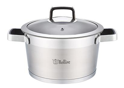 Tengë Bollire BR-2102, 2.2L, çelik inox, për induksion, argjendtë