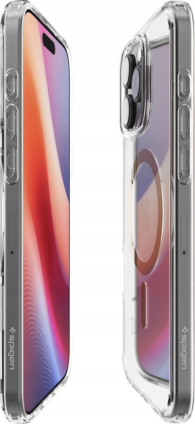 Mbrojtëse telefoni Spigen Ultra Hybrid MagSafe për iPhone 16 Pro, transparente, ari