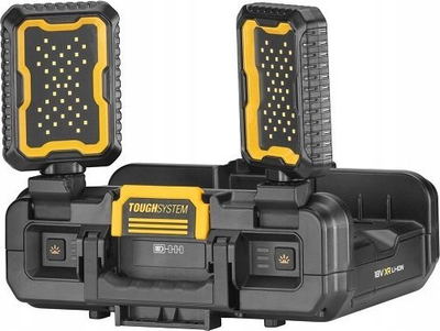 Kuti pune me dritë DeWalt ToughSystem V2 DWST08061-1, LED, shkon me 18V XR dhe 54V Flexvolt, e verdhë