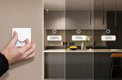 Çelës dimmer inteligjent Aqara H2 EU, Zigbee Matter, me rrotull, i bardhë
