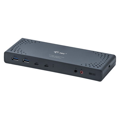 i-Tec USB 3.0 / USB-C Dual Display Docking Station + Power Delivery - docking station - USB-C 3.1 / Thunderbolt 3 - 2 x HDMI, 2 x DP - GigE
