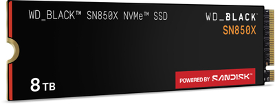SSD M.2 WD Black SN850X, 8TB, NVMe PCIe 4.0