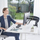 Stendë për monitorë North Bayou F160, për 2 monitorë 17-27", që vihet në tavolinë, e zezë