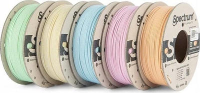 Filament 3D Spectrum PLA Pastello, 1.75mm, set 5x0.25kg, portokalli pastell