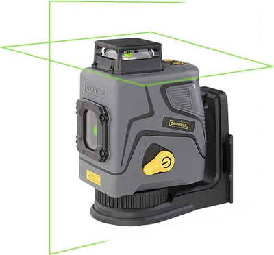 Nivel lazer pa kabllo Grunder MTM330B, linear 1X3D 1V, i gjelbër