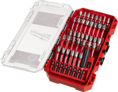 Set biti Milwaukee Shockwave Impact Duty, 38 pjesë, me kasetë plastike
