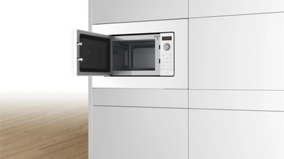 Furrë me mikrovalë e integrume Bosch BFL623MW3, 20L, 800W, inox