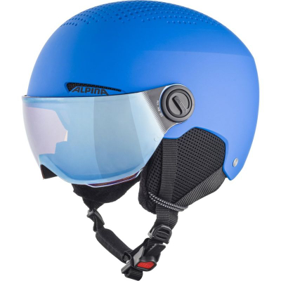 Helmetë bore për kalama Alpina Zupo Visor Q-Lite, 54-58 cm, me vizor, blu