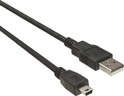 Kabllo USB PremiumCord USB A në mini USB, 0.5 m, USB 2.0, i zi