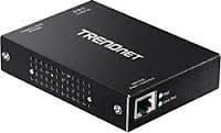 Injektor PoE TRENDnet TPE-E100, 10/100 Mbps, një port, i zi