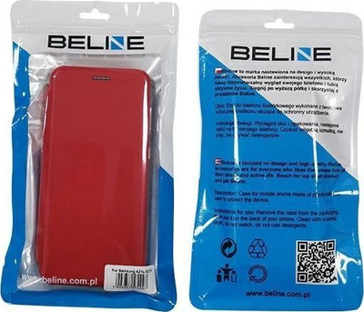 Kllëf telefoni Beline Book Magnetic për Oppo A31, me magnet, me mbajtëse, i kuq