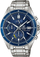 Рачен часовник Casio Edifice EFS S510D 2AVUEF, хронограф, син бројчаник, сребрен