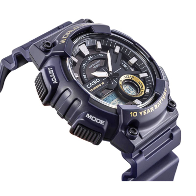 Ora dore Casio AEQ-110W-2AVDF, analog dixhitale, kuarci, blu navy