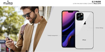 Mbrojtëse telefoni Puro 0.3 Nude për iPhone 11 Pro Max, transparente