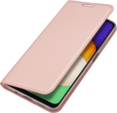 Këllëf telefoni Dux Ducis Skin Pro për Samsung Galaxy A13 5G, kapak me portofol, funksion qëndrimi, rozë