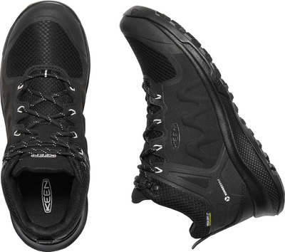 Планинарски обувки KEEN Explore Mid Textile, за жени, водоотпорни, црни