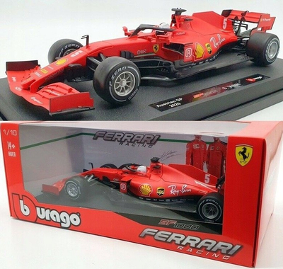 Model makine Bburago Ferrari SF1000 Vettel 2020, shkallë 1:18, i kuq