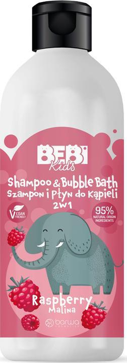 Шампон и гел за туширање за деца Barwa Bebi 2in1, малина, 500ml