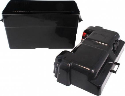 Kuti baterie MTuning F Battery Box Enclosure, 350x200x180mm, dalje USB 3.1A, e zezë