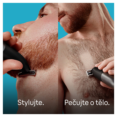 Trimmer për mjekër Braun Series X XT5100, pa kabllo, i zi gri