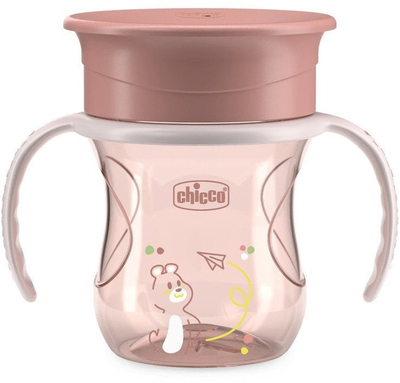 Gotë trajnimi Chicco 360 Perfect X, 200ml, 12m+, rozë