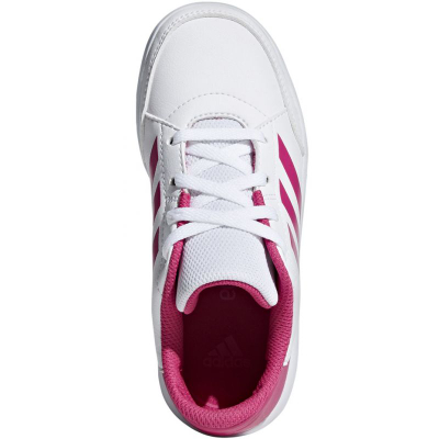 Atlete sportive adidas AltaSport K Jr D96870, për kalamaj, të bardha me rozë