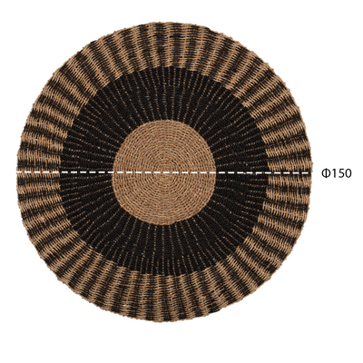 Tepih rrumbullakët Kirki Φ150cm (HM7843), zezë