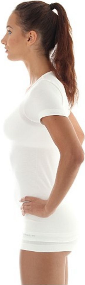 Maicë termoaktive për femra Brubeck Comfort Wool SS11020, L, e bardhë