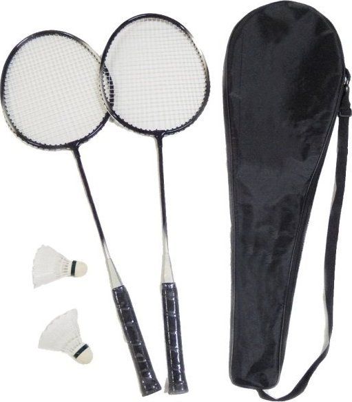 Set badminton MASTER Fight, 2 raketa, 2 flluska, me çantë