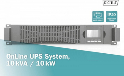 UPS online Digitus DN-170108, 10kVA 10kW, Rack 19" Tower, pa bateri