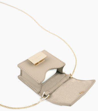 Торбичка за слушалки Ideal of Sweden Mini Braided Bag, со заштитна навлака, беж