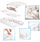Set fole bebe Large Baby Nest, me swaddle dyshek jastëk dhe jorgan, pambuk, e bardhë