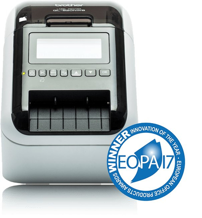 Printer etiketash Brother QL-820NWB, me Wi‑Fi, Bluetooth edhe Ethernet, bardhë e zi
