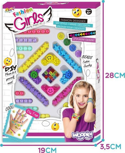 Set Woopie për të bërë bizhuteri, byzylykë, varëse