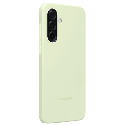 Maskë telefoni Samsung Silicone për Galaxy A36, silikon, jeshile e çelët