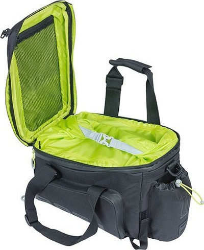 Çantë shpine poliester Basil Miles XL Pro, për bagazhin mbrapa, e papërshkueshme nga uji, e zezë